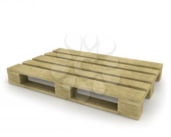 Royalty Free Clipart Image of a Wooden Pallet