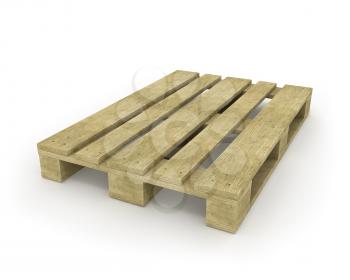Royalty Free Clipart Image of a Wooden Pallet