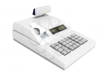 Royalty Free Clipart Image of an Adding Machine