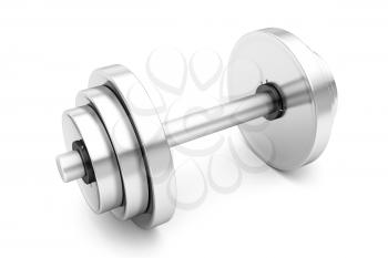 Royalty Free Clipart Image of Dumbbell Weights