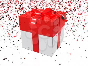 Royalty Free Clipart Image of a Gift Background