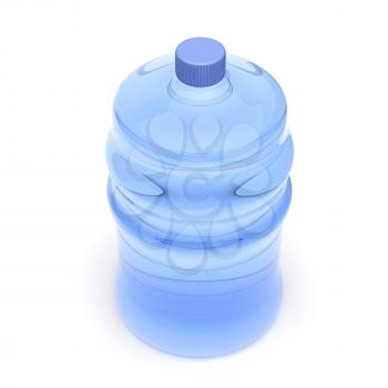Royalty Free Clipart Image of a Bottle of Water