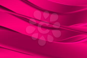 Royalty Free Clipart Image of a Pink Wavy Background