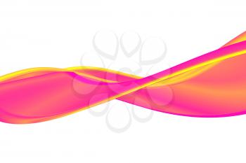 Royalty Free Clipart Image of Abstract Colourful Waves
