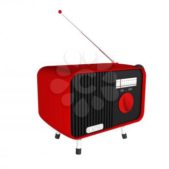 Royalty Free Clipart Image of an Old Fashioned Radio