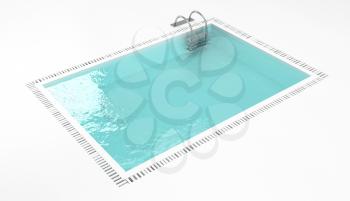Royalty Free Clipart Image of a Swimming Pool