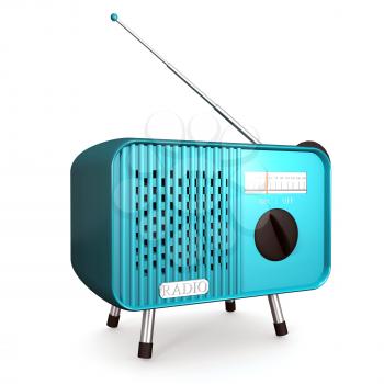 Royalty Free Clipart Image of an Old Radio