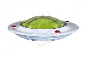Royalty Free Clipart Image of a UFO