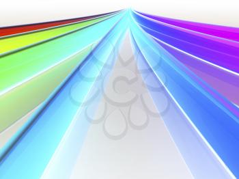 Royalty Free Clipart Image of a Rainbow Background