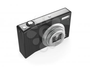 Digital camera isolated on white background