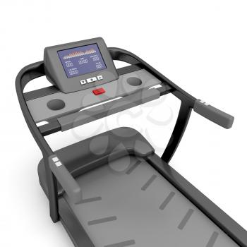 Close up image of treadmill machine