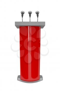 Royalty Free Clipart Image of a Podium