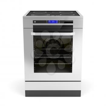 Royalty Free Clipart Image of an Electric Oven