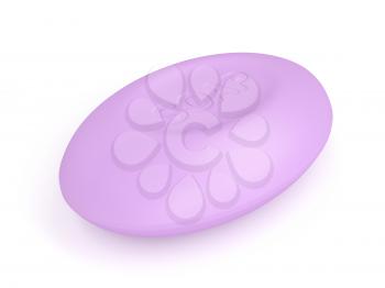 Soap on white background, 3d rendered image 