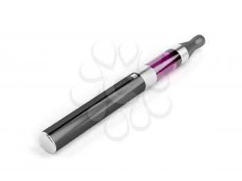 Electronic cigarette on white background 