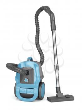 Modern vacuum cleaner on white background 
