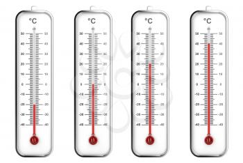 Indoor thermometers with different levels - Celsius scale