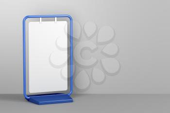 Blank advertising stand, 3d rendered image 