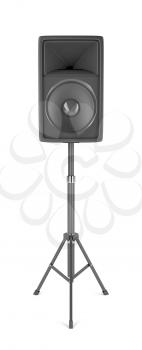 Speaker on stand on white background 