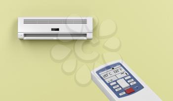 Remote controlled split system air conditioner 