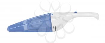 Side view of handheld vacuum cleaner, isolated on white background