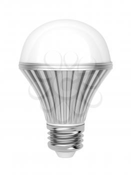 LED bulb on white background 