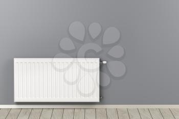 Central heating radiator in the room