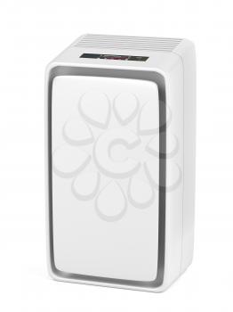 Air purifier on white background