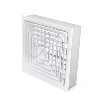 Air vent cover on white background