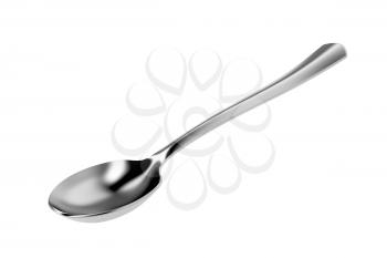 Spoon isolated on white background, 3D illustration