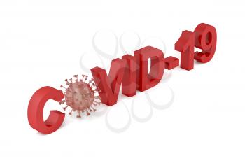 Concept image of coronavirus disease COVID-19