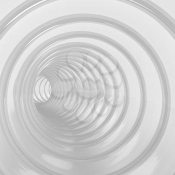 Abstract background with many glass circles, 3D illustration