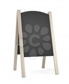 Restaurant or cafe menu display board for outdoor use with wooden frame
