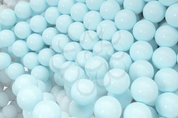 Glossy balls gather together, abstract background, 3d rendering. Computer digital drawing.