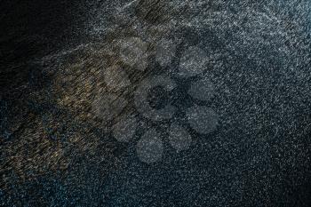 Dense background of metal particles, 3d rendering. Computer digital drawing.