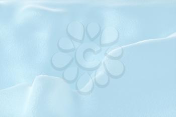 Snow surface, cold temperature background, 3d rendering. Computer digital drawing.