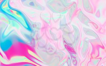 Flowing cloth, multicolored wave silk, 3d rendering. Computer digital drawing.