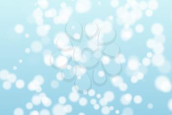 Glowing particles with blue background, 3d rendering. Computer digital drawing.