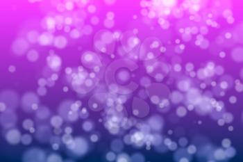 Glowing particles with purple background, 3d rendering. Computer digital drawing.