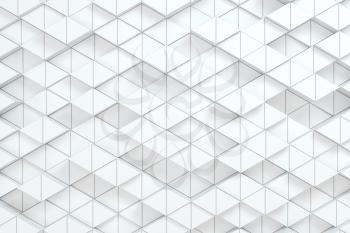 Repeating triangle cubes background, 3d rendering. Computer digital drawing.