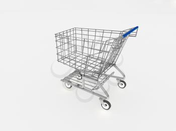 Royalty Free Clipart Image of a Shopping Cart