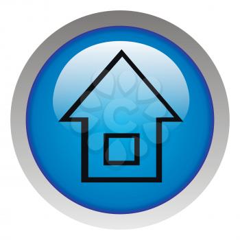Royalty Free Clipart Image of a House icon