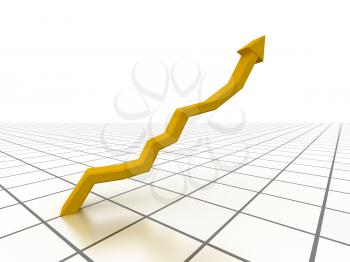 Royalty Free Clipart Image of a Business Graph