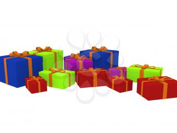 Royalty Free Clipart Image of a Variety of Gifts