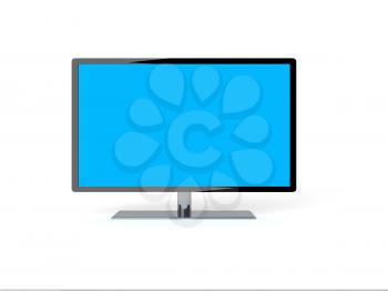 Royalty Free Clipart Image of a Plasma Television