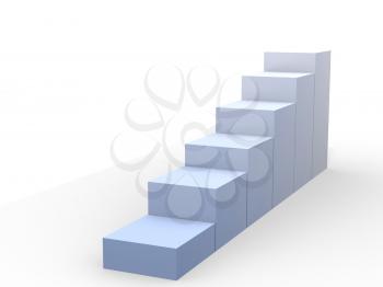Royalty Free Clipart Image of a Staircase