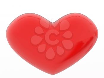 Love heart shape. Romantic feeling concept. Beautiful life symbol. Valentine's Day greeting card design element. 