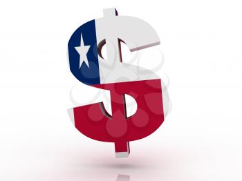 Flag of Chile, national symbol illustration clipart finance economy dollar 