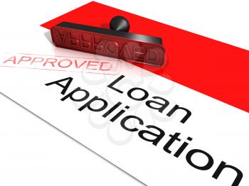 Loan Application Approved Showing Credit Agreement 