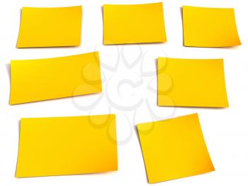 Royalty Free Clipart Image of Sticky Notes